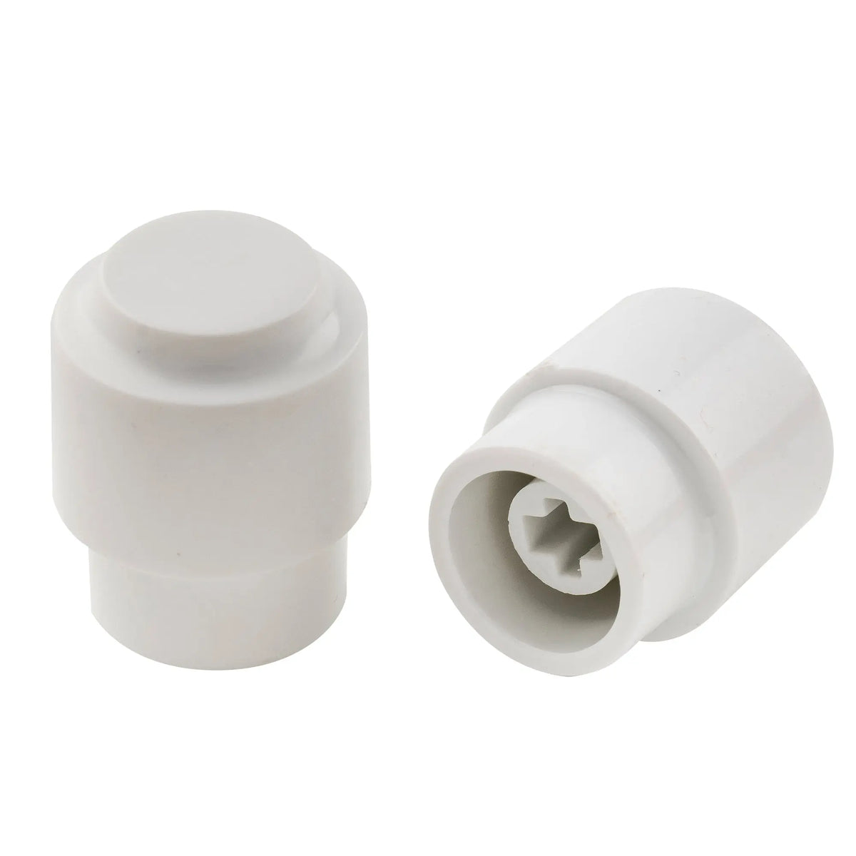 musiclily pro metric size vintage style guitar barrel switch tips 3 way pickup selector switch knobs for import squier tele style mx1970 2p, white
