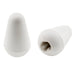 musiclily pro metric size guitar 5 way switch tips switch lever knobs for import strat style electric guitar mx1972 2p, white