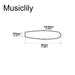 Dimensions of musiclily pro plastic guitar tremolo arm tips whammy bar knobs for squier strat style guitar mx1985 2p