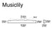 Dimensions of musiclily pro urea resin plastic slotted 42 3mm precision bass nuts flat bottom for 4 string p bass mx1991 2p