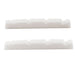musiclily pro urea resin plastic slotted 42 3mm precision bass nuts flat bottom for 4 string p bass mx1991 2p, white