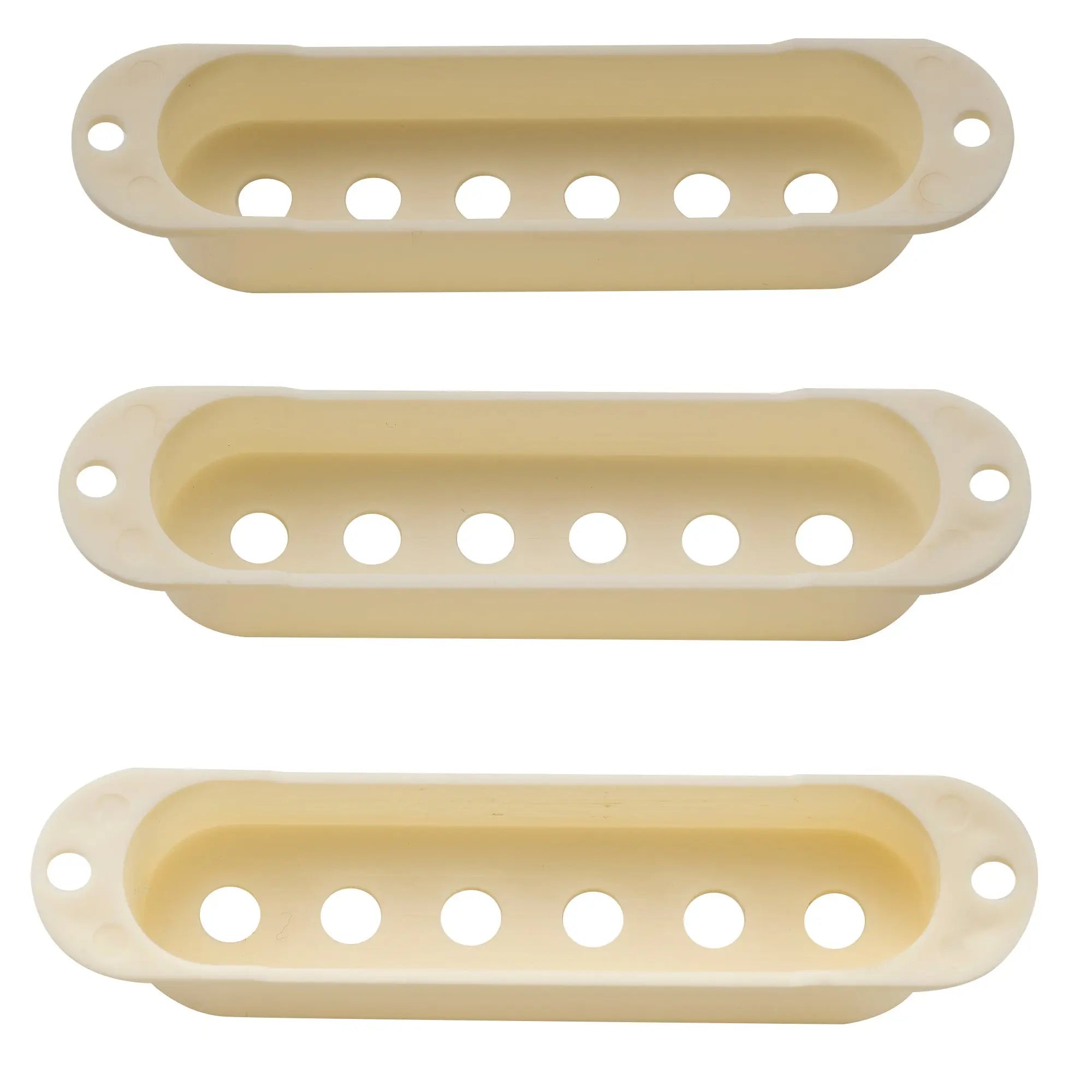 Part of musiclily pro plastic 50 50 52mm st guitar single coil pickup covers set for import strat squier mx1996 2mx1997p