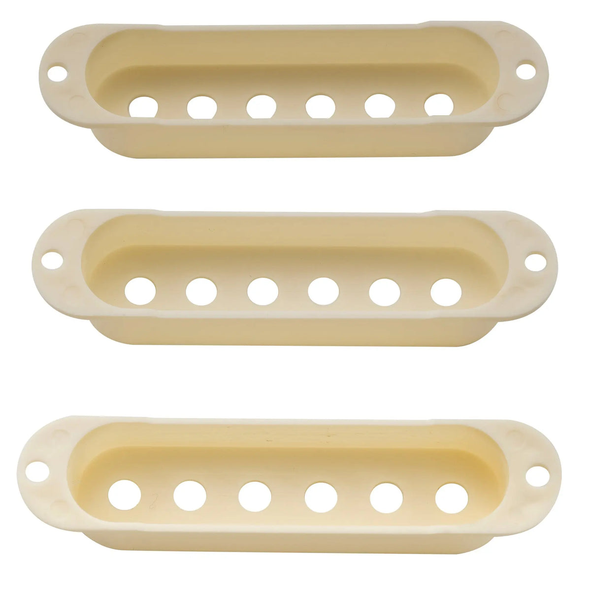Part of musiclily pro plastic 50 50 52mm st guitar single coil pickup covers set for import strat squier mx1996 2mx1997p