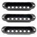 musiclily pro plastic 50 50 52mm st guitar single coil pickup covers set for import strat squier mx1996 2mx1997p, mint ivory color
