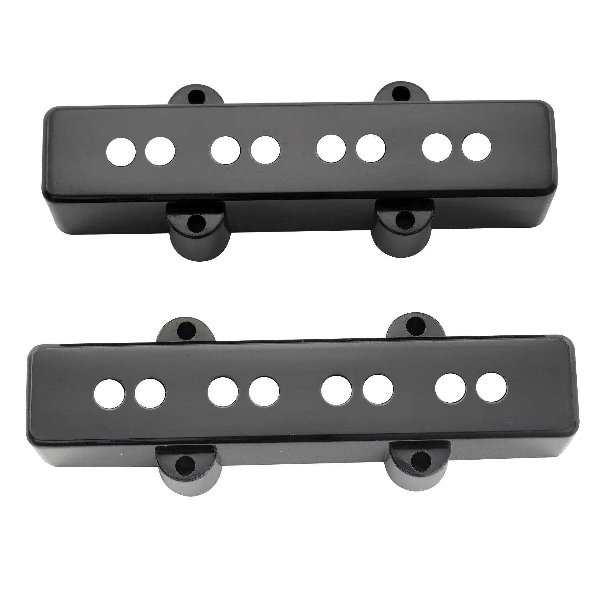 musiclily pro plastic jazz bass pickup covers set for fender j bass mx2000bkmx2001bk