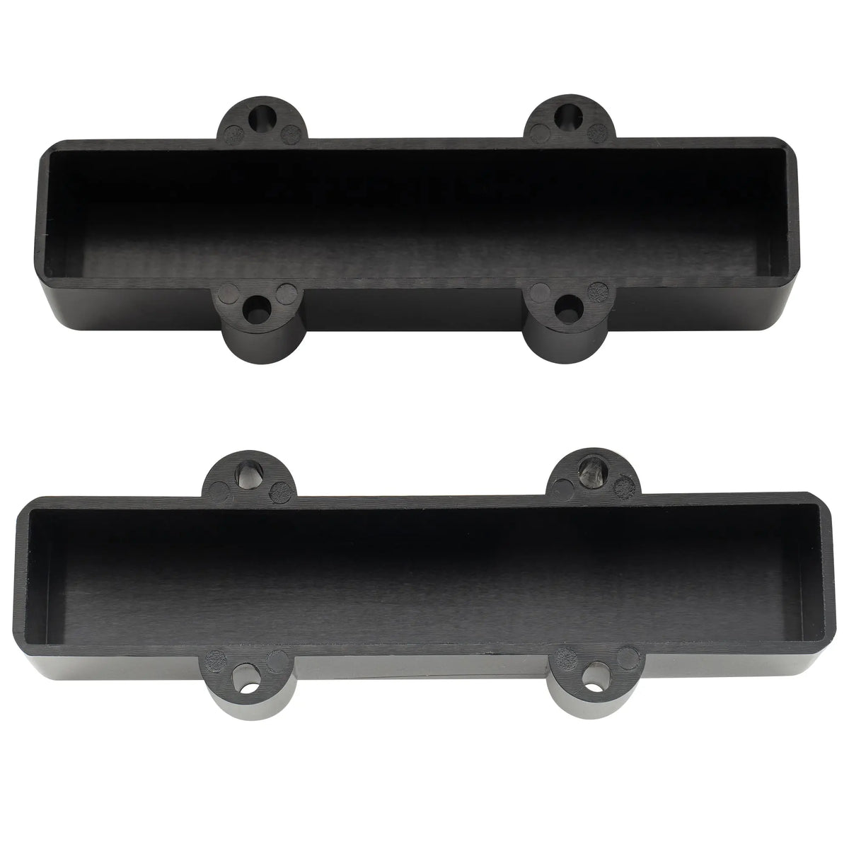 Part of musiclily pro plastic f91 6 r95mm jazz bass pickup covers no holes set for fender j bass mx2002bkmx2003bk