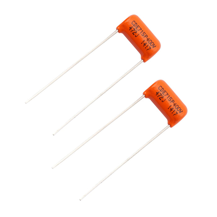 CDE Sprague Orange Drop Capacitors Tone Caps Polypropylene .0047uF 715P 472J 400V for Guitar or Bass (Set of2)