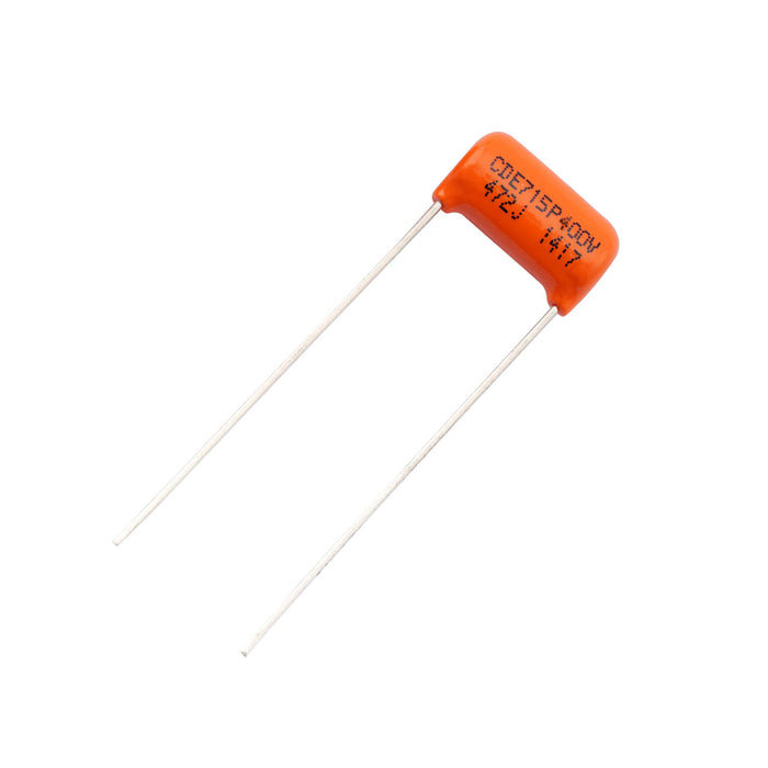 CDE Sprague Orange Drop Capacitors Tone Caps Polypropylene .0047uF 715P 472J 400V for Guitar or Bass (Set of2)
