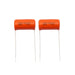cde sprague orange drop capacitors guitar tone caps polypropylene for guitar or bass mx2010 2p, 2 pcs