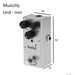 Dimensions of musiclily basic mini electric guitar effects pedal dc 9v adapter powered true bypass crunch distortion mx2035p