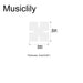 Dimensions of musiclily pro natural paua abalone shell diamonds snowflake guitar fretboard inlay dots mx2053as 10p