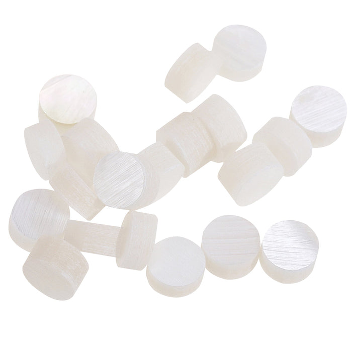 musiclily pro natural mother of pearl guitar fretboard inlay dots mx2057wp 20p, white pearl