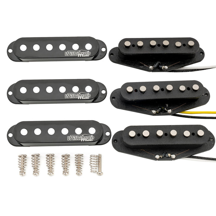 wilkinson m series high output alnico 5 st single coil pickups set for strat style electric guitar mx2065bkmx2066bkmx2067bk details