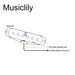 Size of wilkinson m series high output alnico 5 st single coil bridge pickup for strat style electric guitar mx2067bk