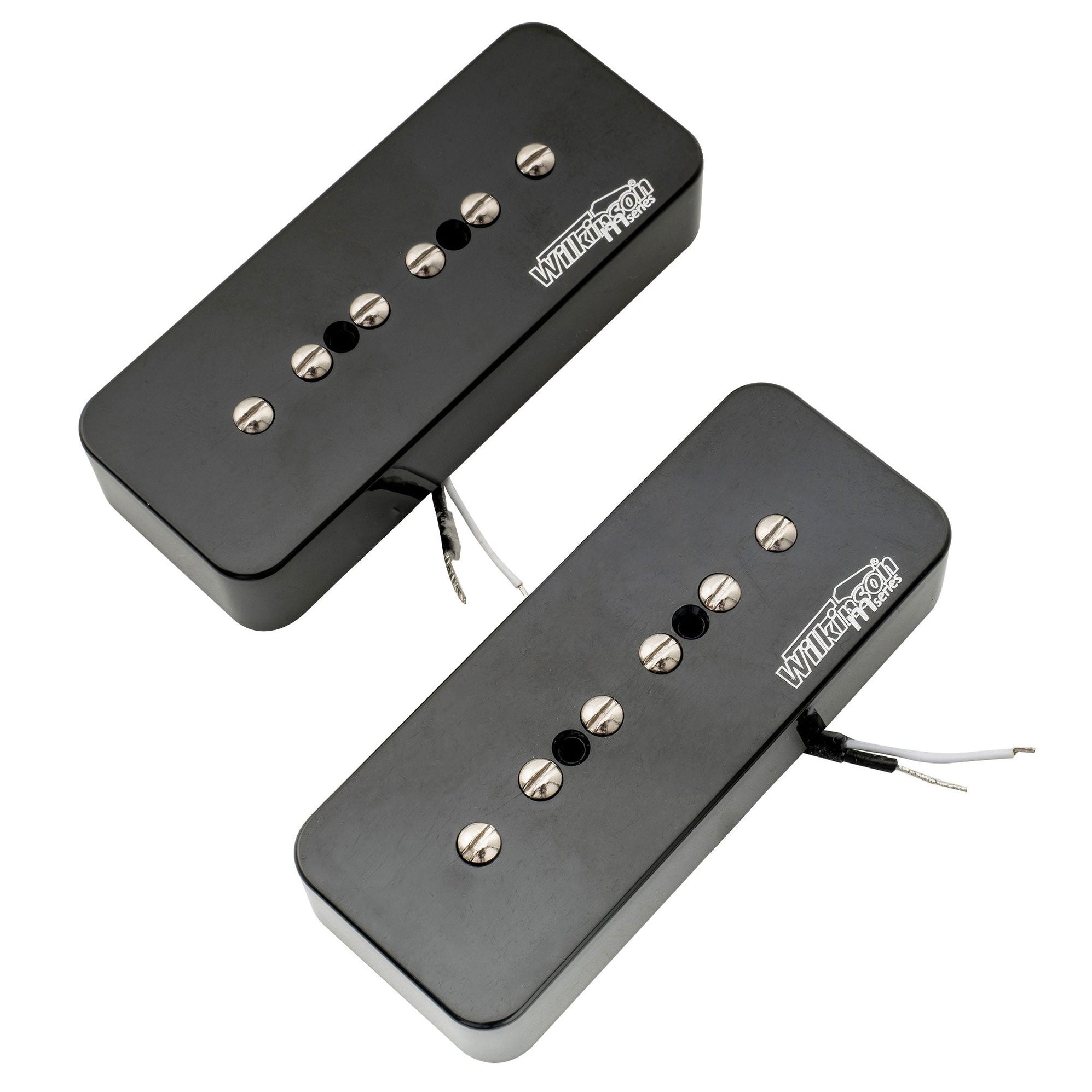 Copri Pickup P90 Per Chitarra Les Paul | Plastica Nera Lucida | Set Di 2 Pezzi | Compatibile Con Modelli USA Standard - Foto 8