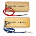 wilkinson m series alnico 5 p90 soapbar pickups neck and bridge set for lp sg style electric guitar mx2070mx2071p, mint ivory color