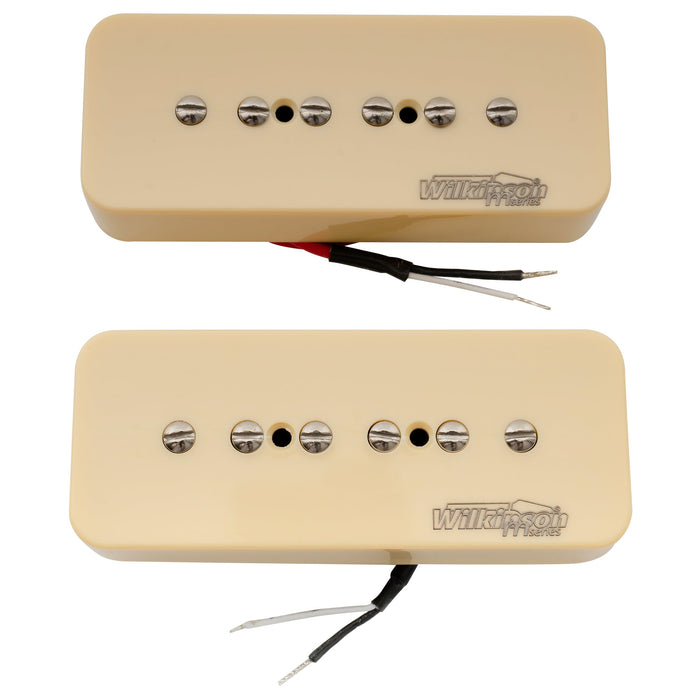 Wilkinson M-Serie Alnico 5 P90 Soapbar Tonabnehmer Hals- und Stegset für LP SG-Stil E-Gitarre 