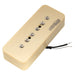 wilkinson m series alnico 5 p90 soapbar neck pickup for lp sg style electric guitar mx2070p, mint ivory color