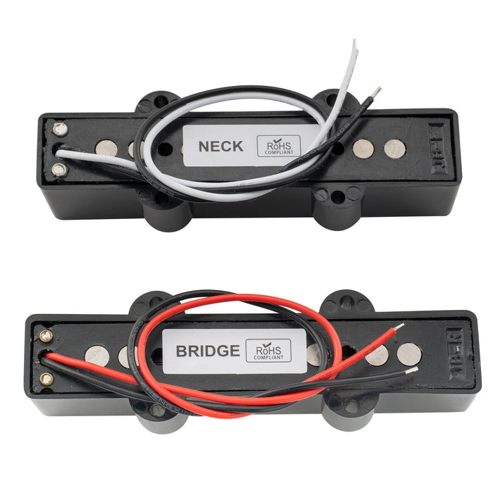 Part of wilkinson m series wojb variable gauss vintage tone alnico 5 single coil pickups set for 4 string jazz bass mx2073mx2074