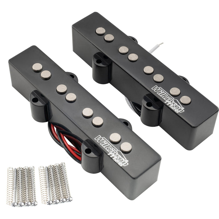 wilkinson m series wojb variable gauss vintage tone alnico 5 single coil pickups set for 4 string jazz bass mx2073mx2074 details