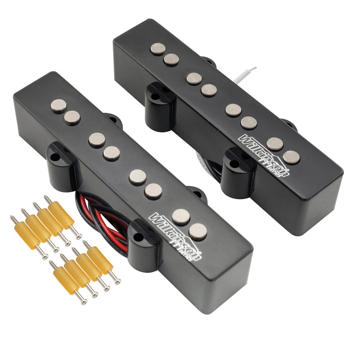 Wilkinson M-series WOJB Variable Gauss ヴィンテージトーン アルニコ5 シングルコイルピックアップセット 4弦Jazz Bassエレキベース用