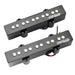 wilkinson m series wojb5 variable gauss vintage tone ceramic single coil pickups set for 5 string jazz bass mx2076mx2077