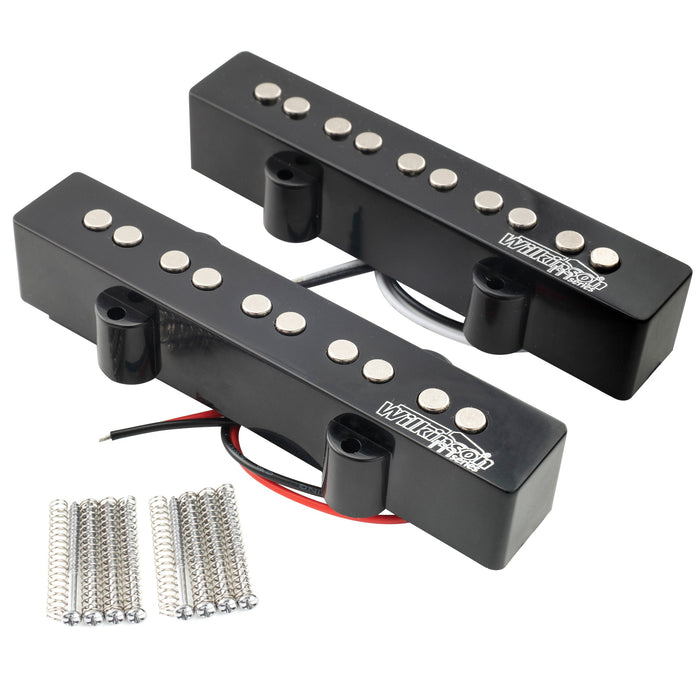 wilkinson m series wojb5 variable gauss vintage tone ceramic single coil pickups set for 5 string jazz bass mx2076mx2077 details