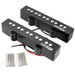 wilkinson m series wojb5 variable gauss vintage tone ceramic single coil pickups set for 5 string jazz bass mx2076mx2077 details