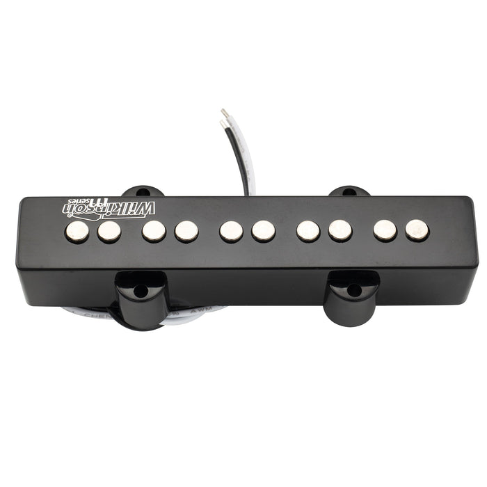 detail of wilkinson m series wojb5 variable gauss vintage tone ceramic single coil neck pickup for 5 string jazz bass mx2076