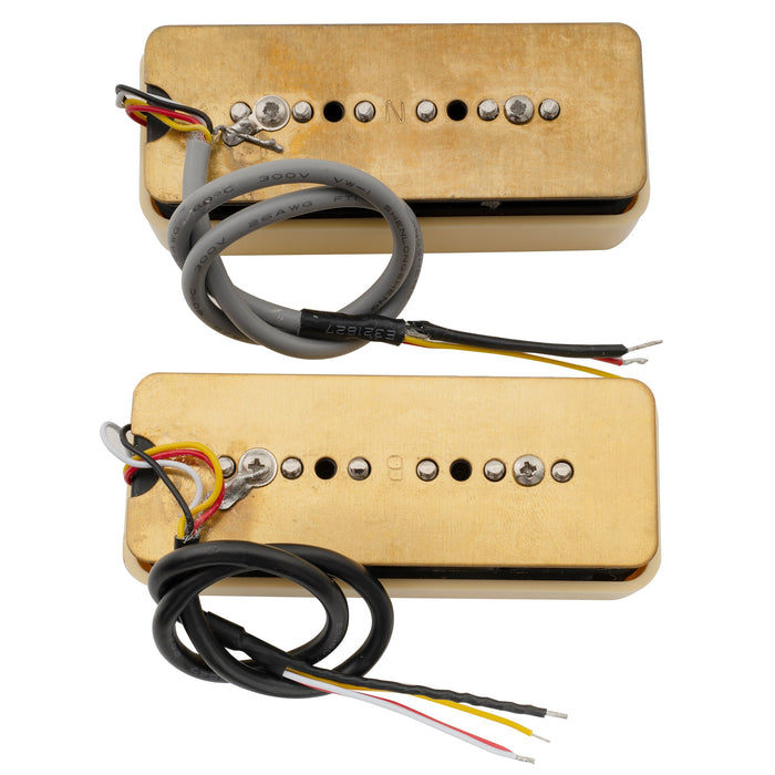 wilkinson m series stacked p90 soapbar ceramic humbucker sized single coil pickup neck bridge pickups set 10k 16k for sg lp style electric guitar mx2078mx2079p, mint ivory color