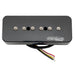 detail of wilkinson m series stacked p90 soapbar ceramic humbucker sized single coil pickup bridge pickup 16k for sg lp style electric guitar mx2079p
