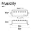 Dimensions of wilkinson m series ceramic mini humbucker electric guitar neck pickup for lp fire bird mx2080cr