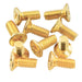 musiclily pro metric m4 10mm stainless steel phillips countersunk mounting screws for imported strat style electric guitar tremolo block mx2094 10p, gold