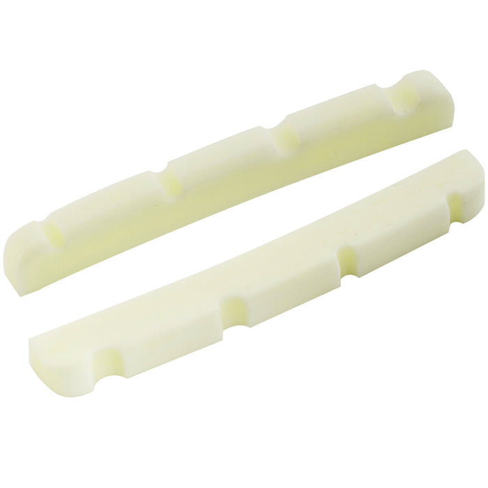 musiclily pro 39 47mm slotted j bass bone nut curved bottom for 4 string fender style jazz bass mx2101iv 2 details