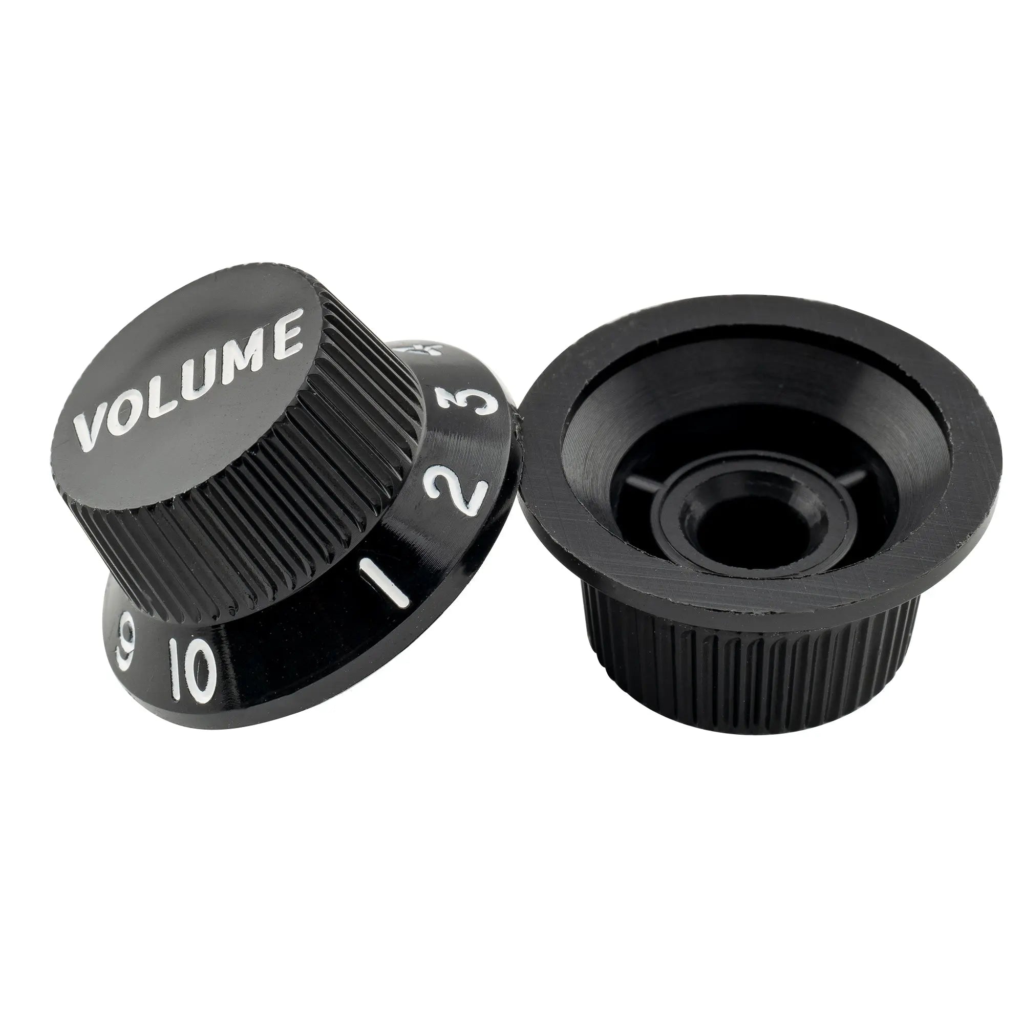 detail of musiclily ultra universal fitting strat tone volume control knobs for fender strat st style electric guitar 2 pcst1v mx2108 2mx2109p