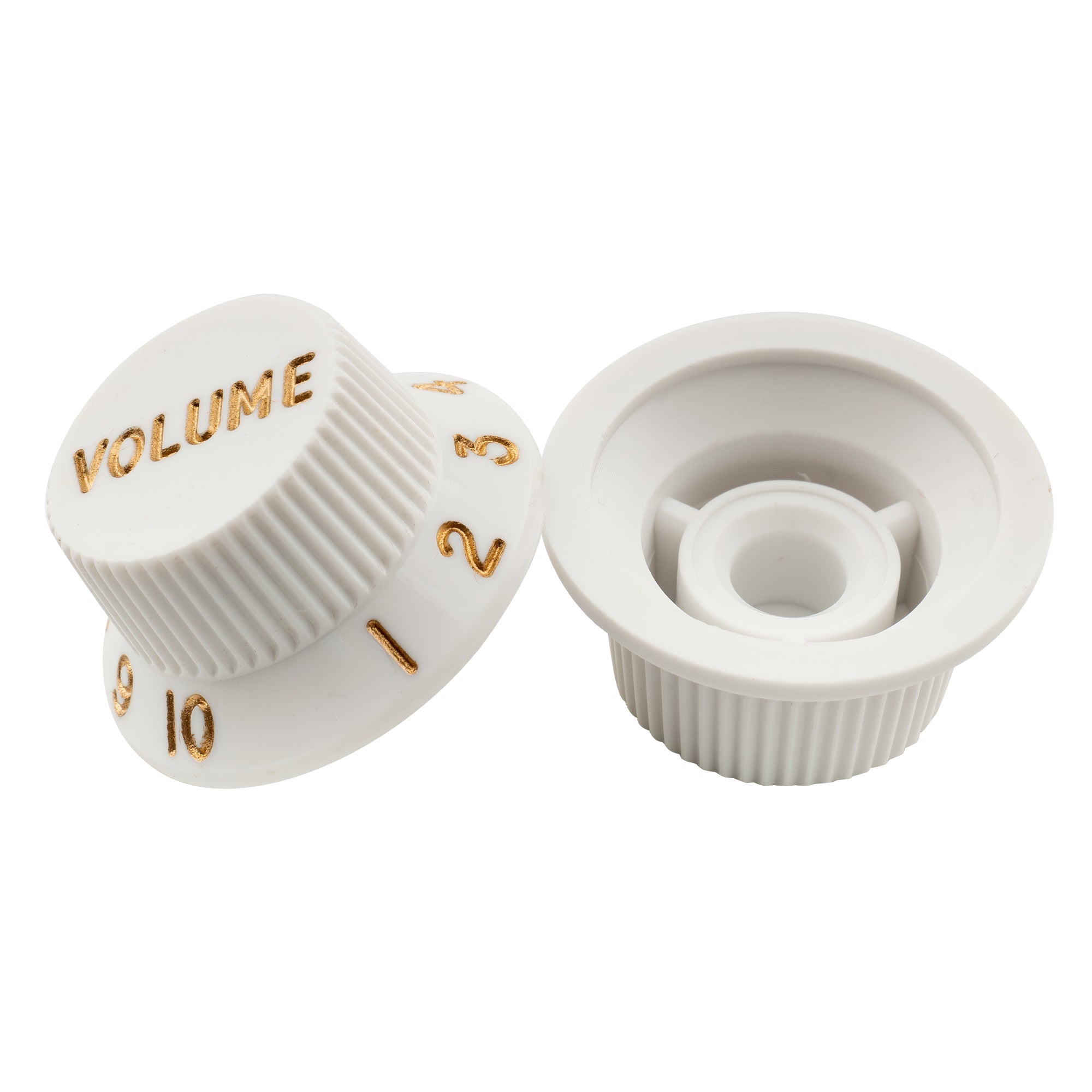 Musiclily Ultra Universal Fitting Strat Tone Volume Control Knobs for Fender Strat ST Style Electric Guitar, Set of 2T1V