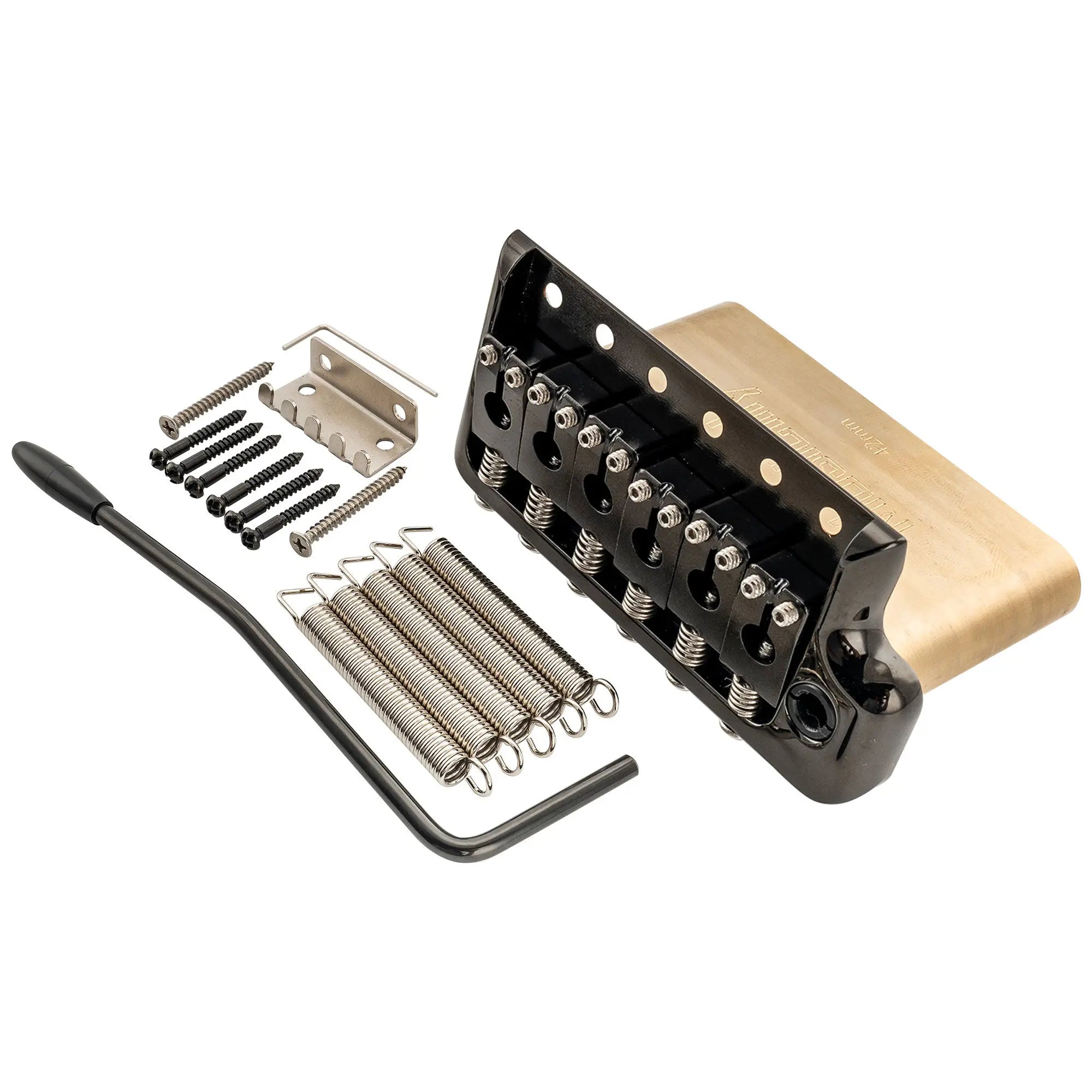Musiclily Ultra 52.5mm(2-1/16 inch) Full Solid Brass 6-Screw Knife Edge Tremolo Bridge for Strat Style Electric Guitar Musiclily Ultra