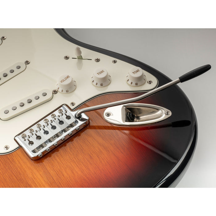 Musiclily Ultra 52.5mm(2-1/16 inch) Full Solid Brass 6-Screw Knife Edge Tremolo Bridge for Strat Style Electric Guitar