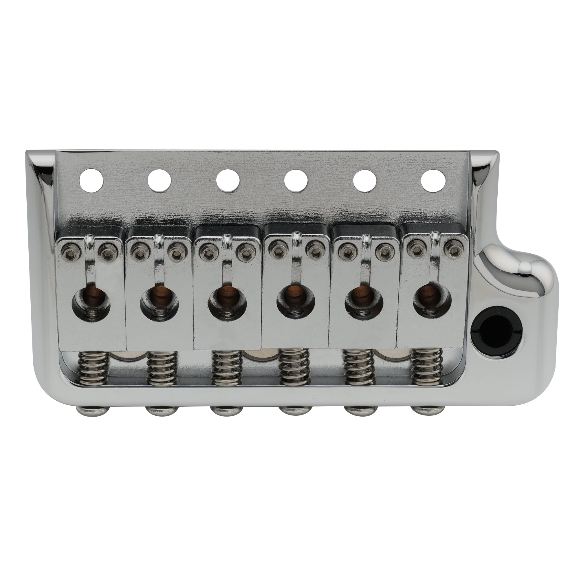 Musiclily Ultra BV005 52,5 mm (2-1/16 Zoll) Vollmassives Messing 6-Schrauben Messer Kanten Tremolo Brücke für Strat Style E-Gitarre