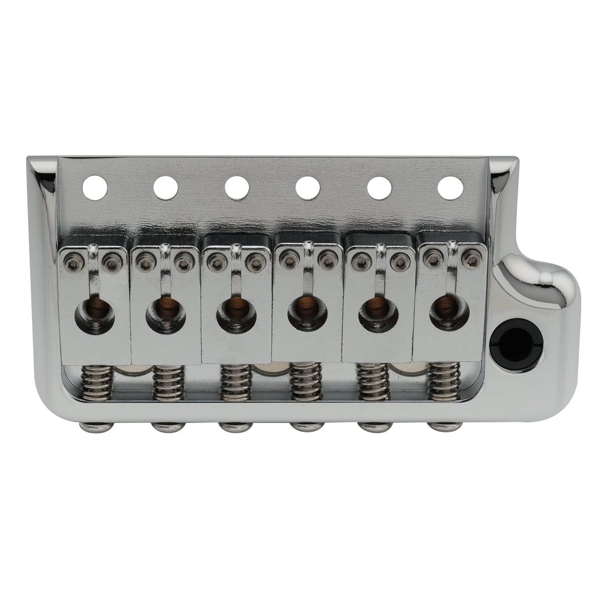 Musiclily Ultra BV005 52,5 mm (2-1/16 Zoll) Vollmassives Messing 6-Schrauben Messer Kanten Tremolo Brücke für Strat Style E-Gitarre