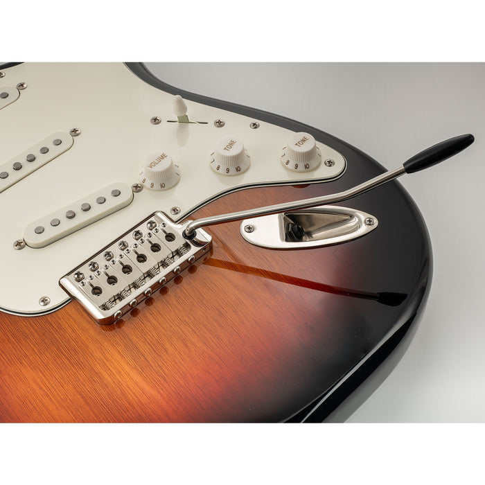 Musiclily Ultra 52.5mm(2-1/16 inch) Full Solid Brass 6-Screw Knife Edge Tremolo Bridge for Strat Style Electric Guitar