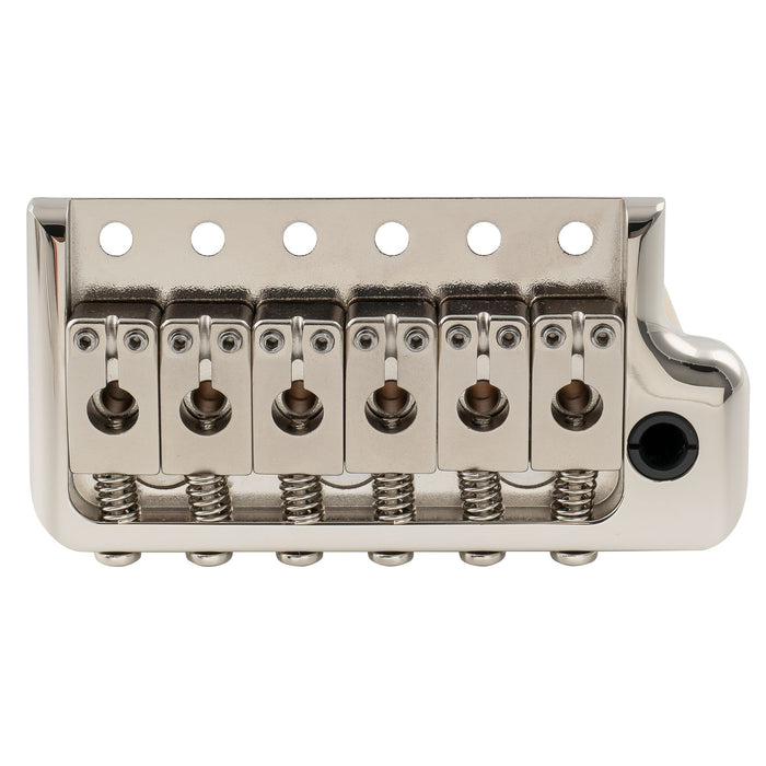 Musiclily Ultra 52.5mm(2-1/16 inch) Full Solid Brass 6-Screw Knife Edge Tremolo Bridge for Strat Style Electric Guitar