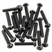 musiclily basic metric thread m3 15mm pan head single coil pickup mounting screws for strat tele style electric guitar mx2115 20p, black