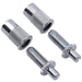 musiclily pro metric mounting stud and bushing for imported lp style electric guitar nashville tunematic bridge mx2209 2p, nickel