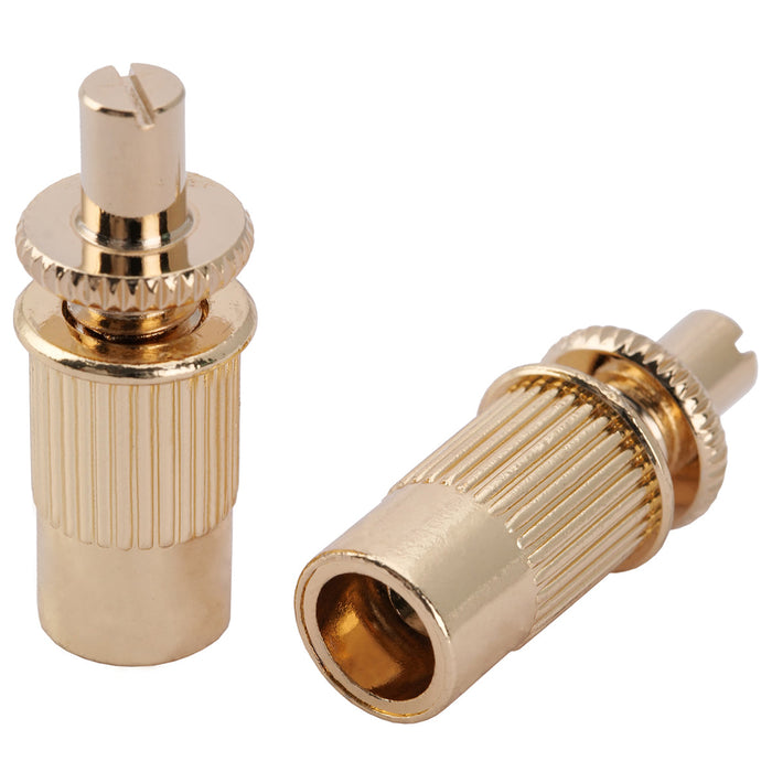 Musiclily Pro ミリ規格 Nashvilleナッシュビルチューネマティックブリッジ取り付け用スタッドとブッシング Import LPエレキギター用 ブラック(2個セット)