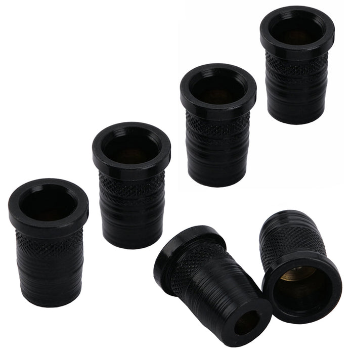 Musiclily Pro 11mm Ferrule per montaggio di corde attraverso il corpo in acciaio per chitarra elettrica, set da 6. 