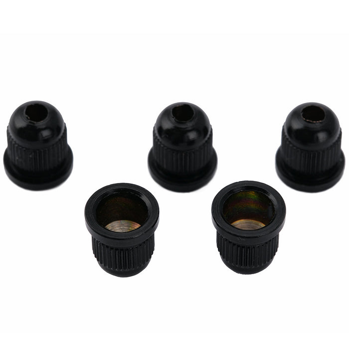 Musiclily Pro 10,2 mm Ferrule in acciaio per montaggio di corde attraverso il corpo per basso elettrico, set da 5. 