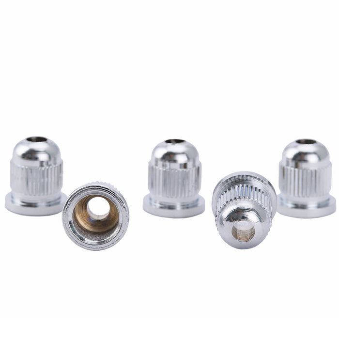 Musiclily Pro 10,2 mm Ferrule in acciaio per montaggio di corde attraverso il corpo per basso elettrico, set da 5. 