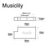 Dimensions of musiclily ultra 42mm full solid brass steel l shaped tremolo block for electric guitar floyd rose locking tremolo bridge mx2235p