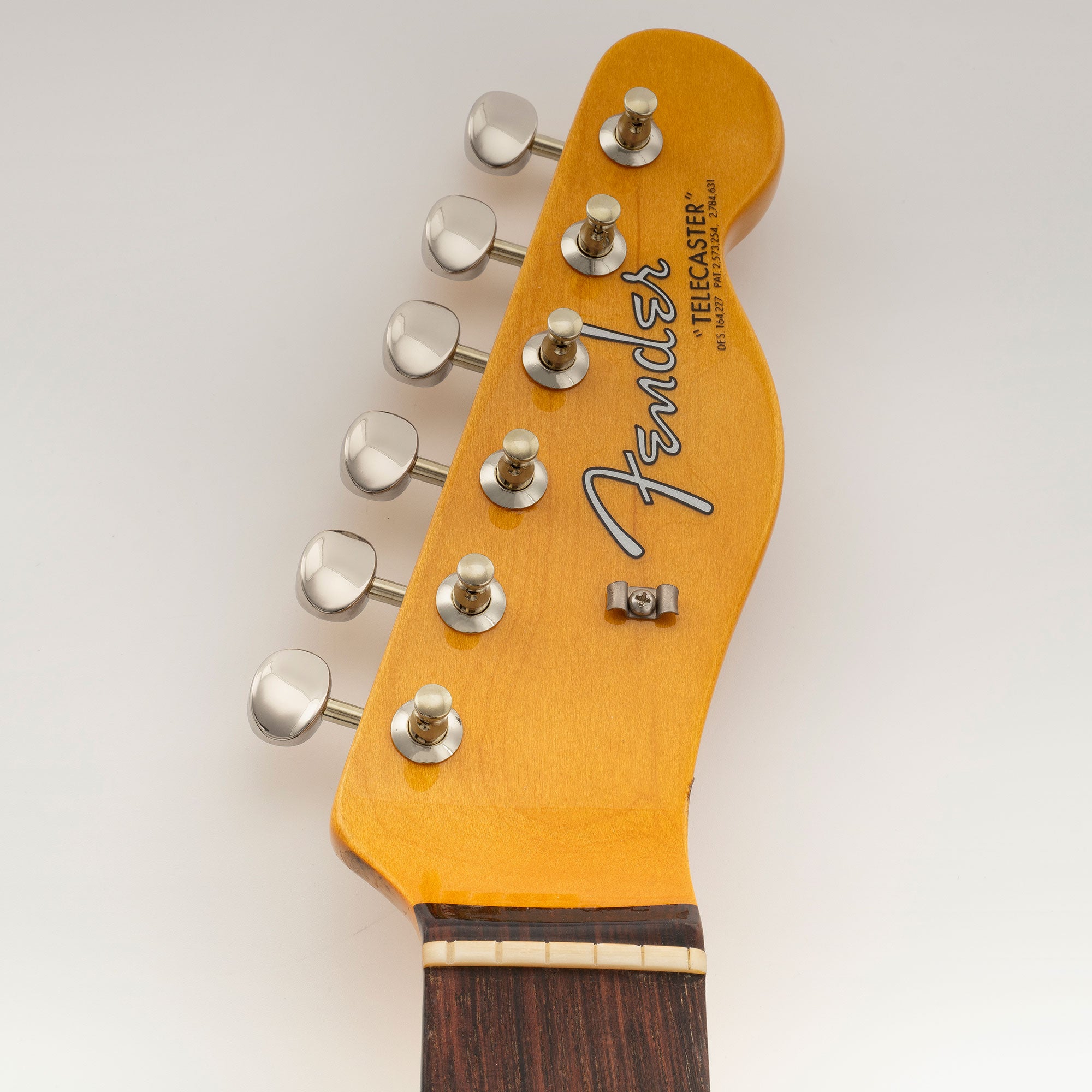 Musiclily Pro R15T-04 6 en línea 14:1 relación, semi cerrados, estilo vintage híbrido, afinadores de bloqueo con botón ovalado para guitarra eléctrica estilo Fender Squier Strat Tele